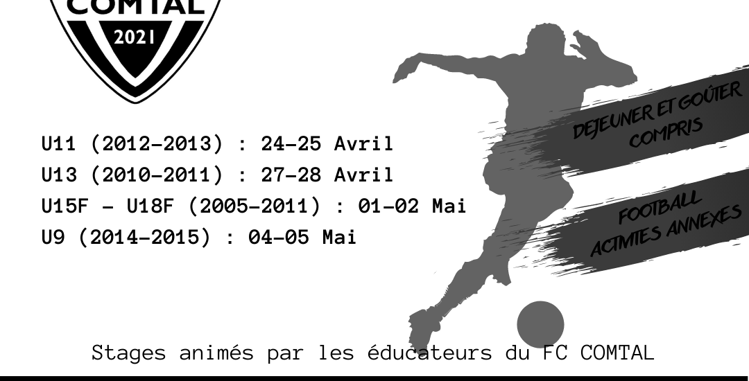STAGES FOOT VACANCES D’AVRIL